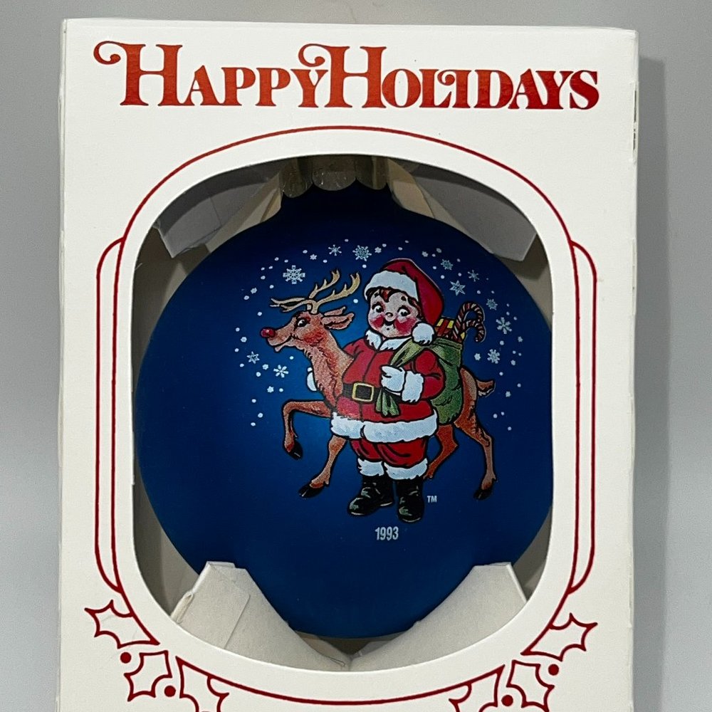 Campbell’s Kids Christmas Glass Ornament 1993 Collectible Vintage